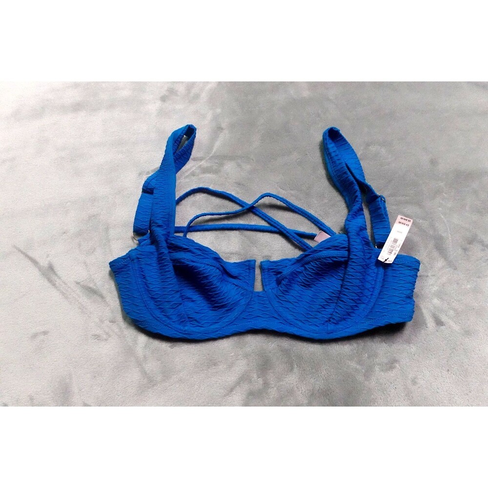 Victoria's Secret 32DD Shocking Blue Mix & Match Full Coverage Bikini Top NWT